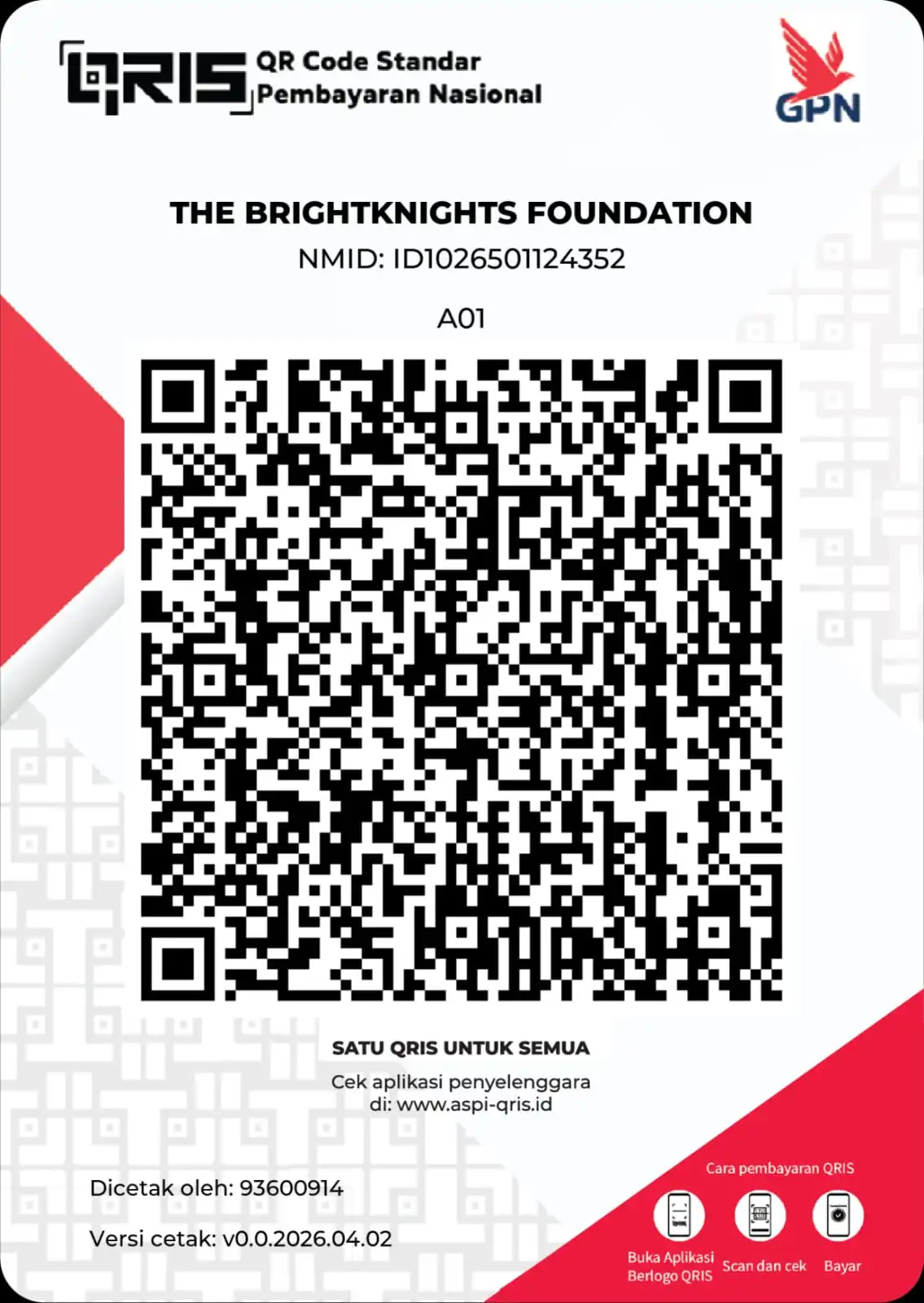 QRIS Donation Code